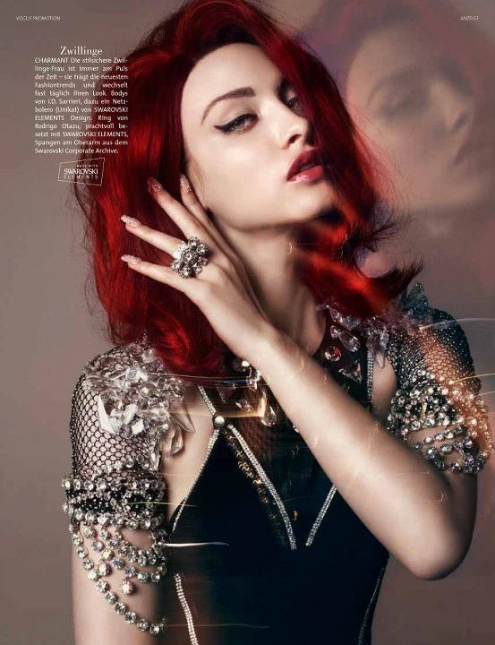 German Vogue: Girls of the Zodiac in Swarovski - Women's Wear - Fashion - Zodiac - Swarovski - German Vogue - photo