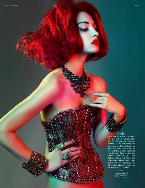 German Vogue: Girls of the Zodiac in Swarovski - Women's Wear - Fashion - Zodiac - Swarovski - German Vogue - photo